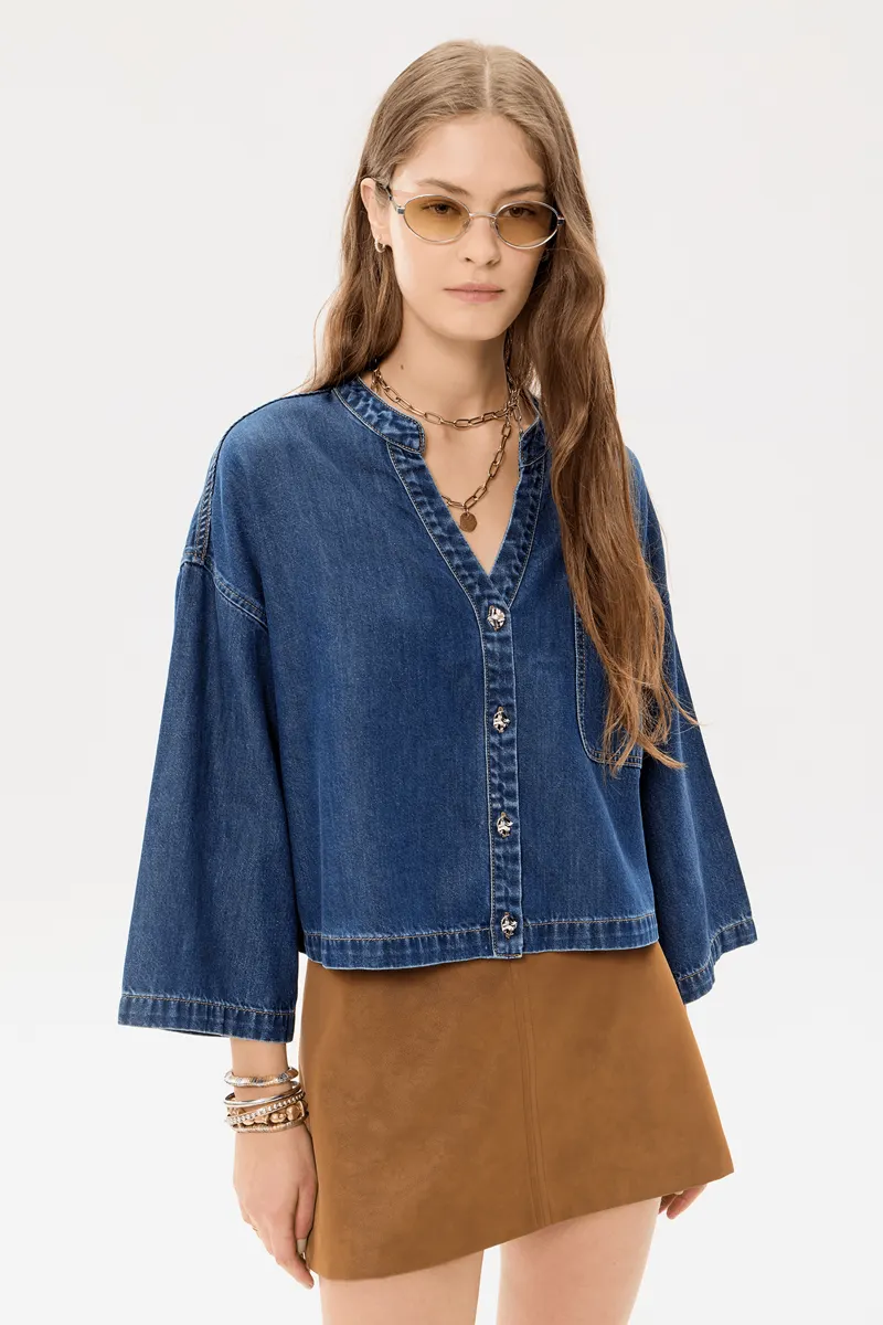 Camisa Ina Denim Blue