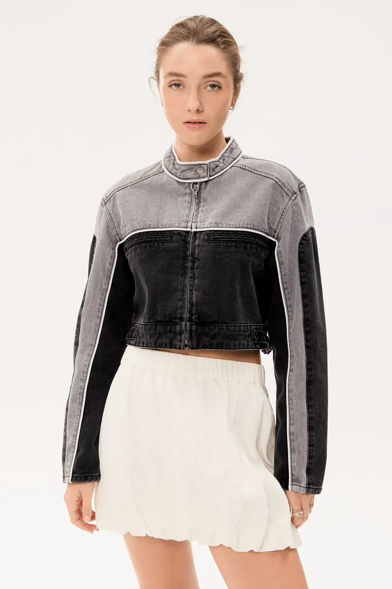 Campera Biker Black