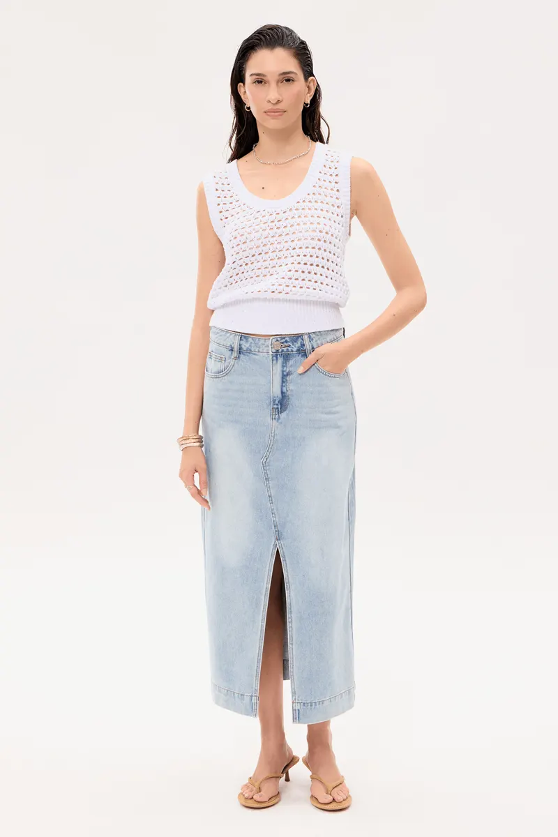 Falda Azura Light Blue