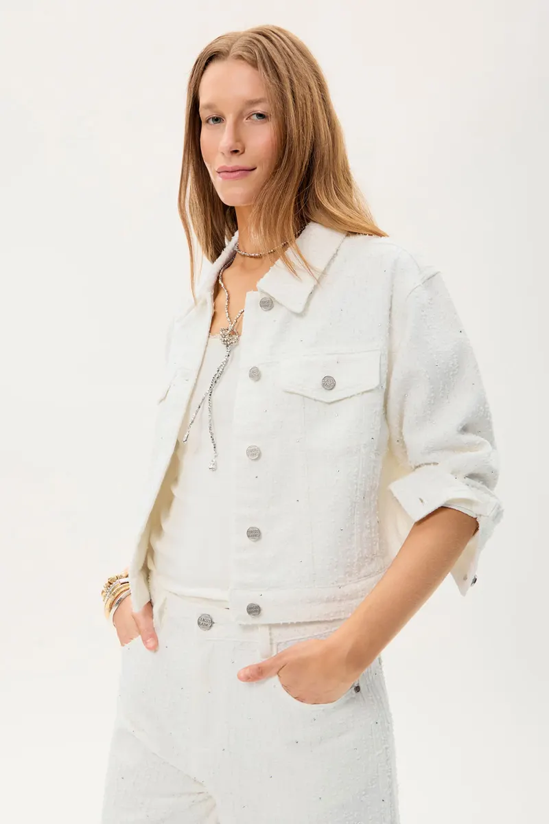 Campera Mery Denim White